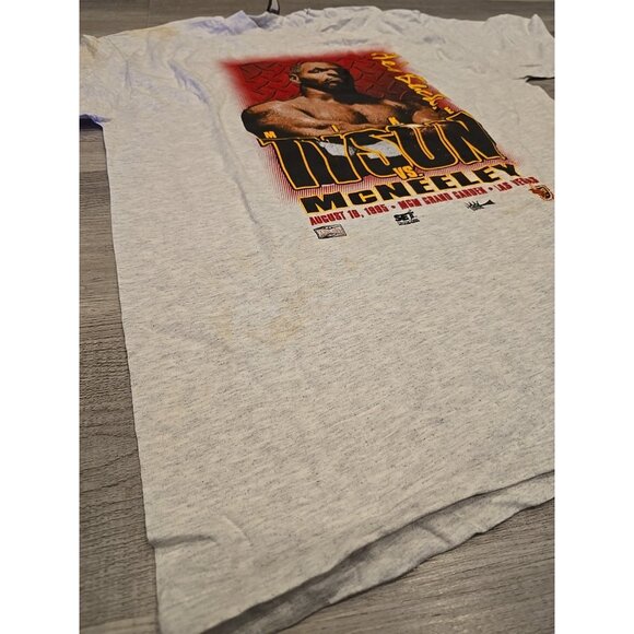 Vintage 1995 Mike Tyson McNeeley MGM  Las Vegas Deadstock T Shirt XXL Gray 2X - Picture 5 of 7